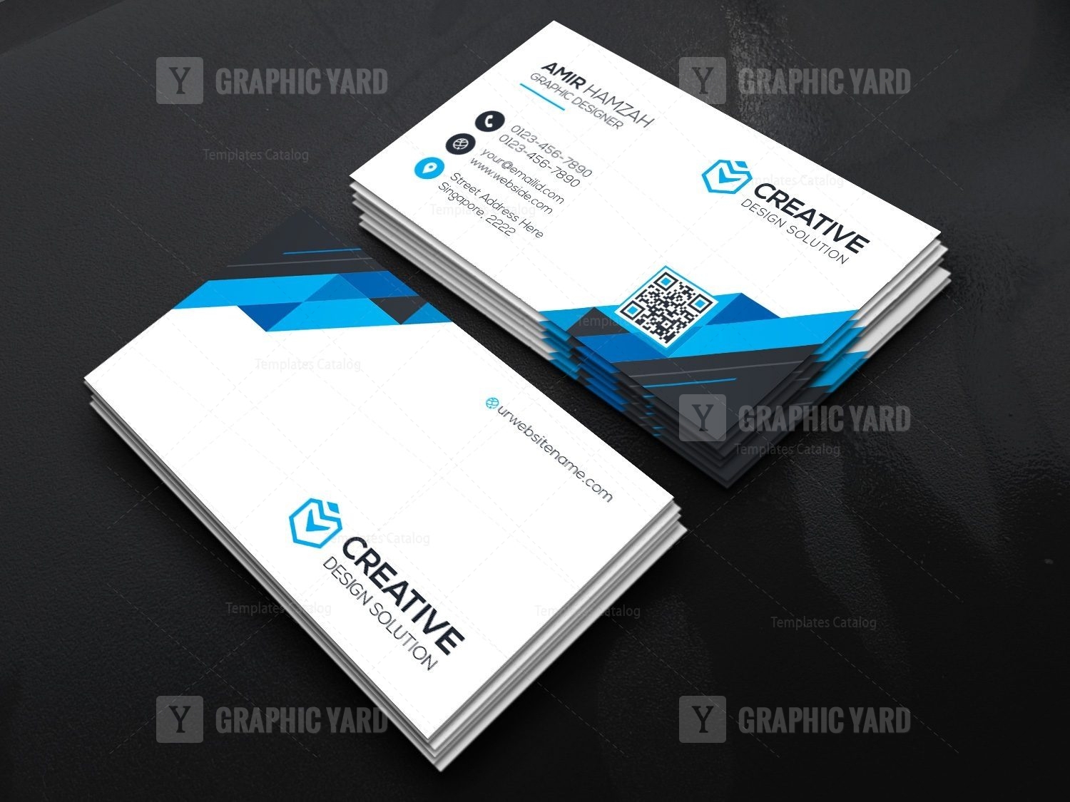 2019 Technology Business Card · Graphic Yard | Graphic Templates Store