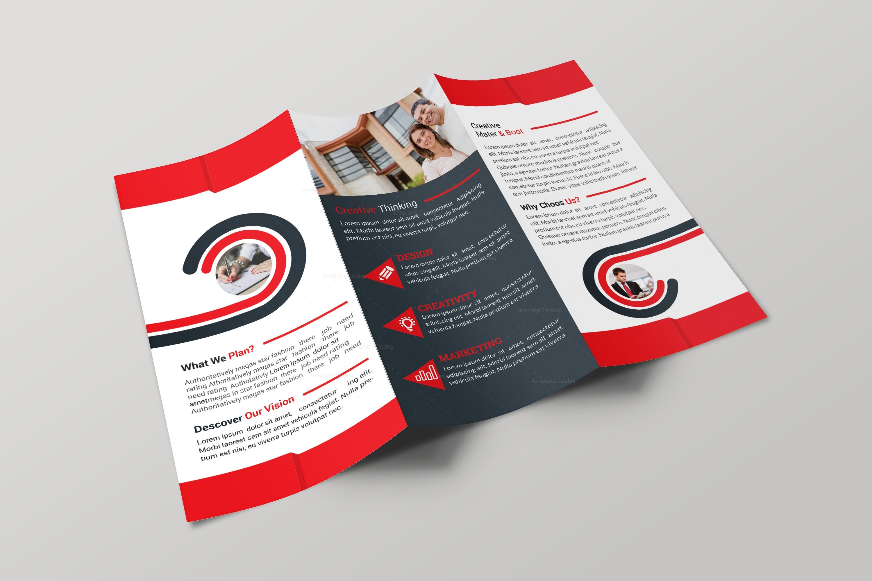 Alabama Professional Tri-fold Brochure Design Template · Graphic Yard 