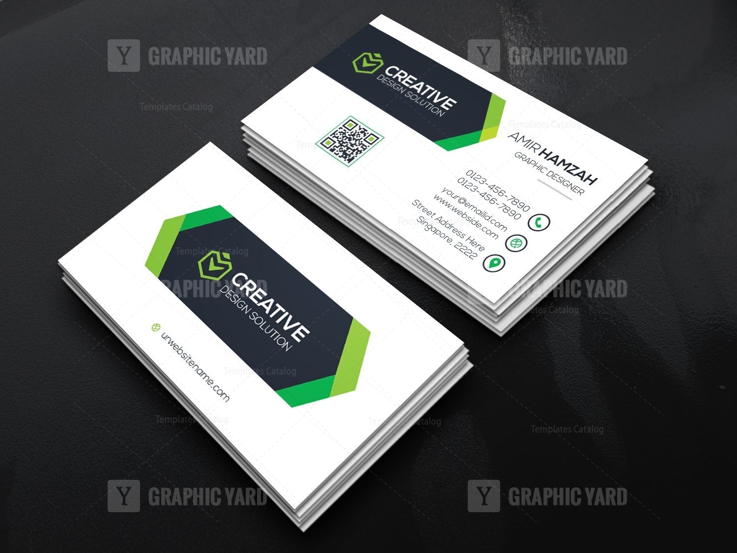 Artistic Business Card Template · Graphic Yard | Graphic Templates Store