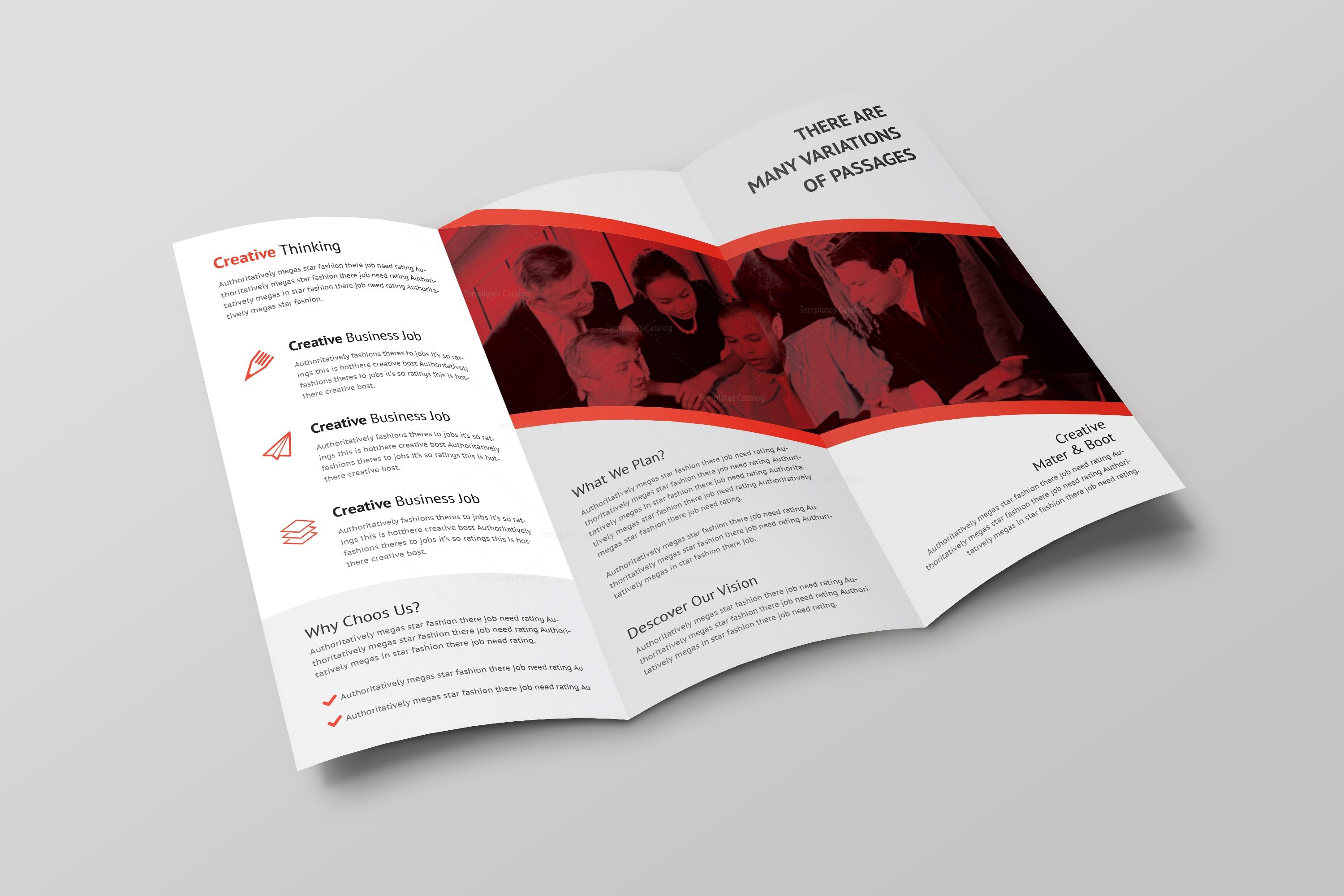 Athena Professional Tri-fold Brochure Design Template · Graphic Yard ...