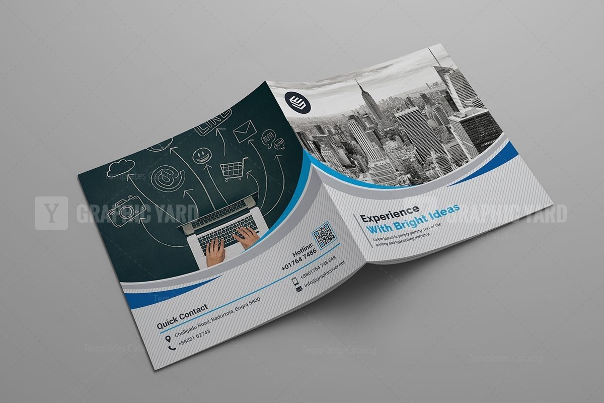 Bi-Fold Corporate Company Brochure Template · Graphic Yard | Graphic ...