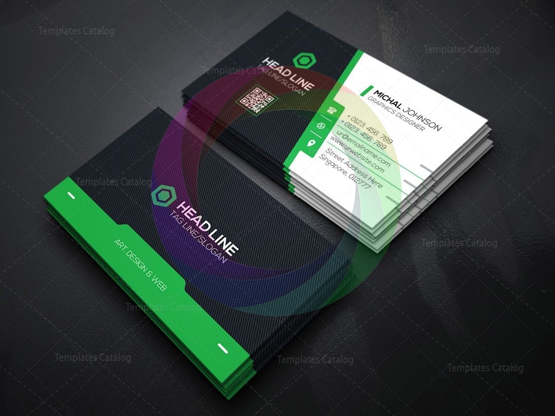 Classy Colorful Visiting Card Template · Graphic Yard | Graphic ...