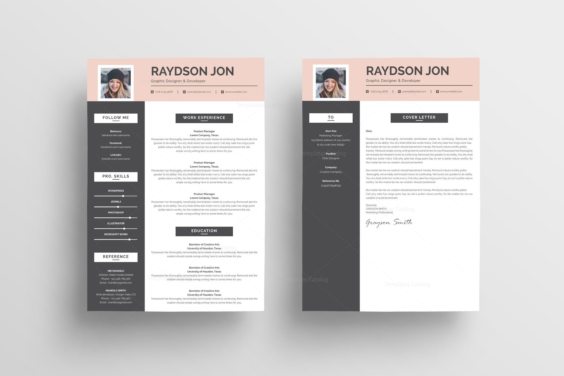 Classy Curriculum Vitae Template · Graphic Yard | Graphic Templates Store