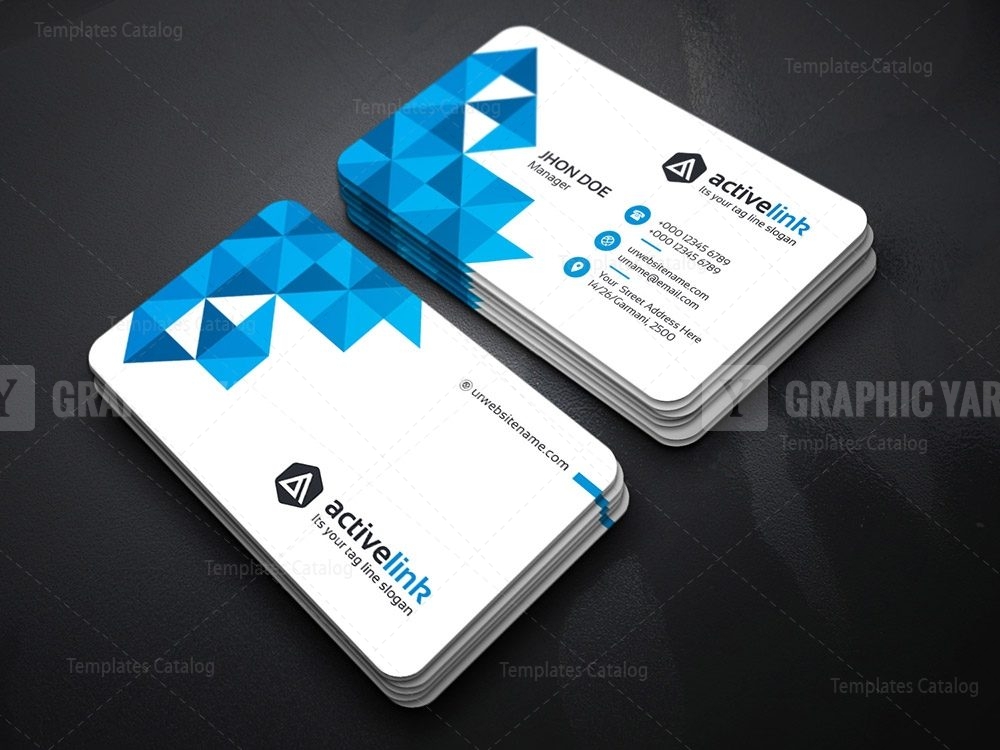 Clean White Business Card Template · Graphic Yard | Graphic Templates Store