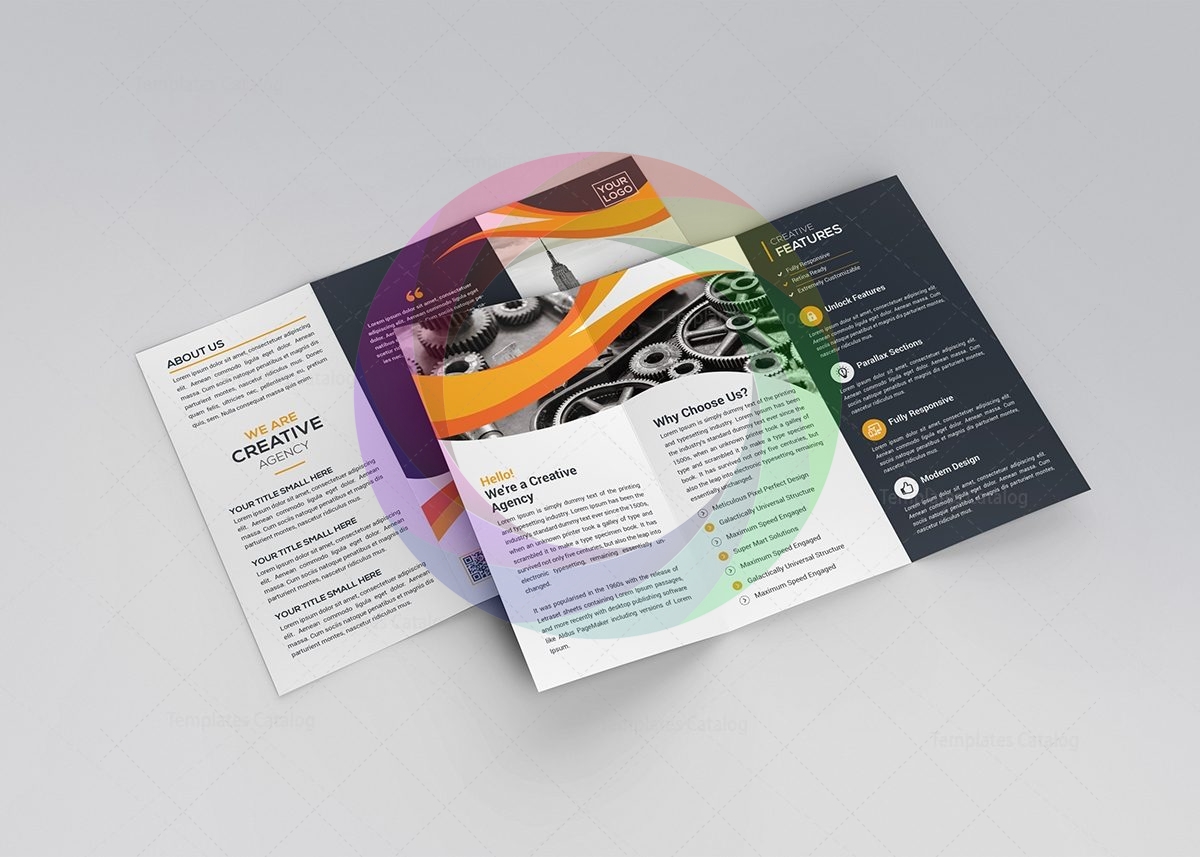 Corporate Business Trifold Brochure Template · Graphic Yard | Graphic ...