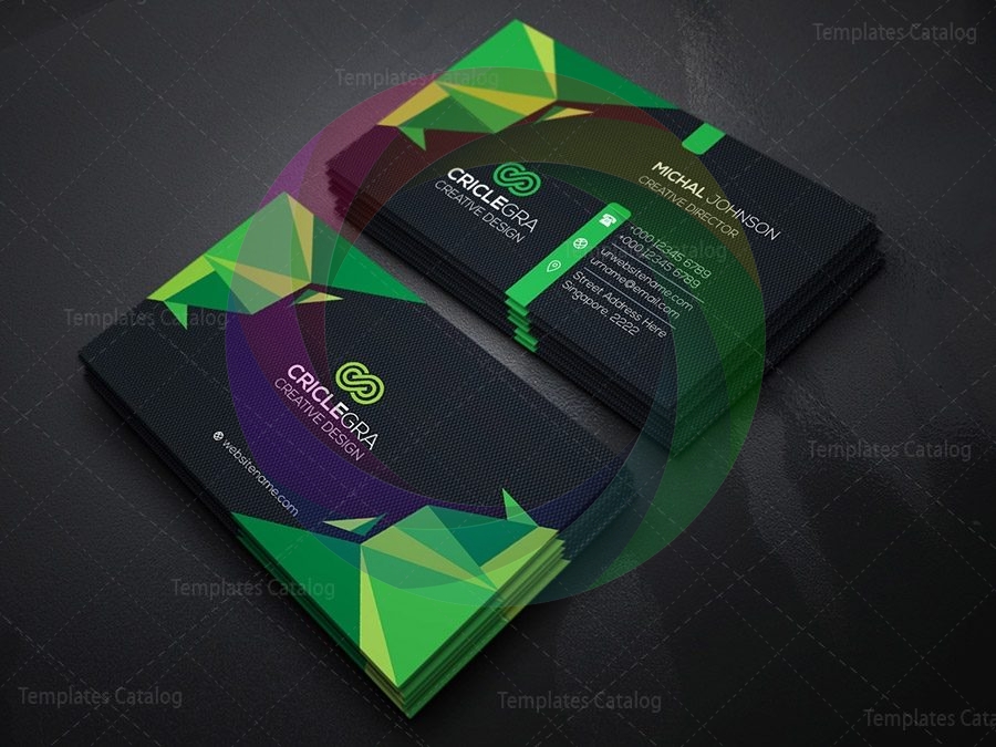 Dark Corporation Business Card Template · Graphic Yard | Graphic ...