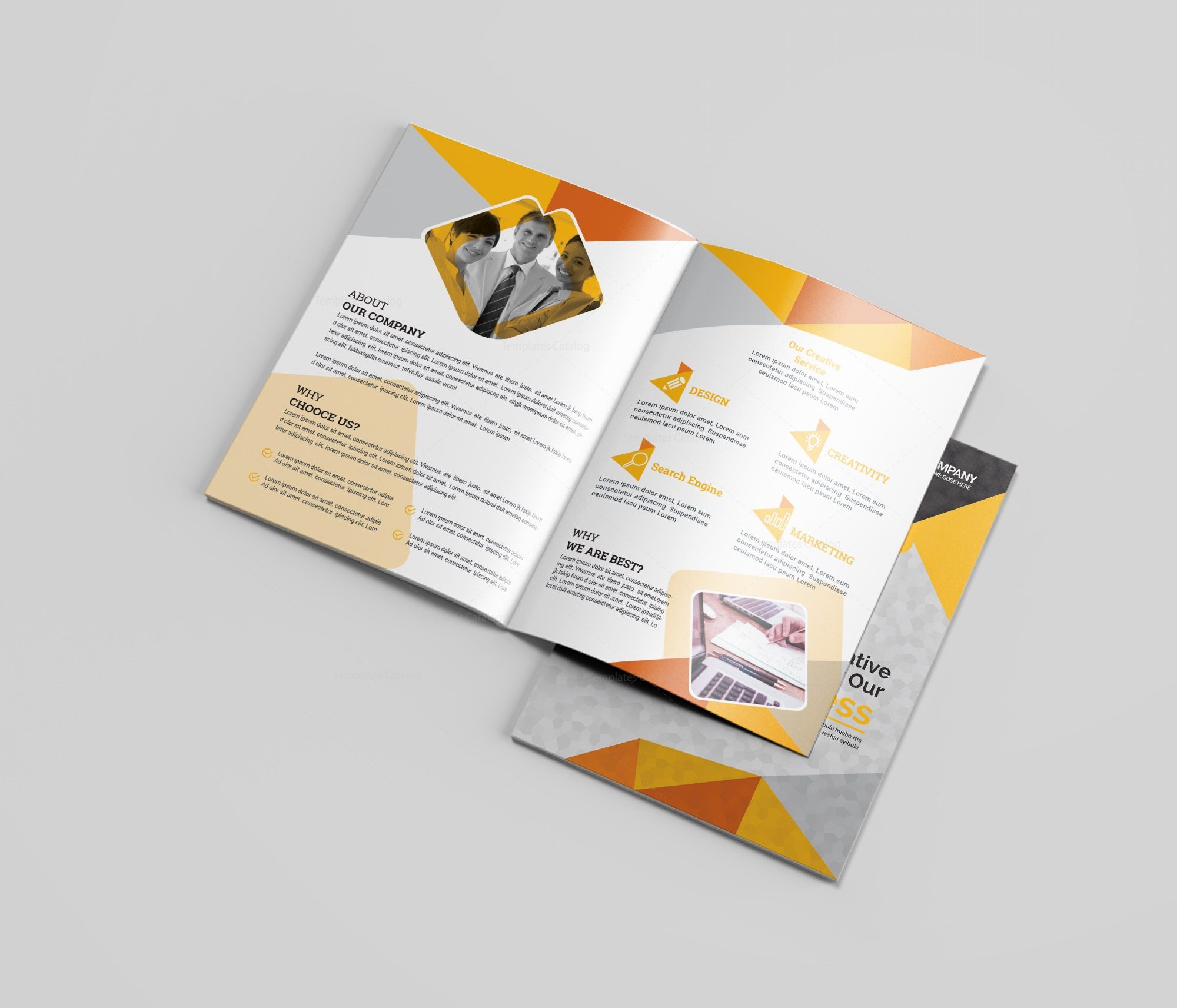 Dentist Bi-Fold Brochure Template · Graphic Yard | Graphic Templates Store