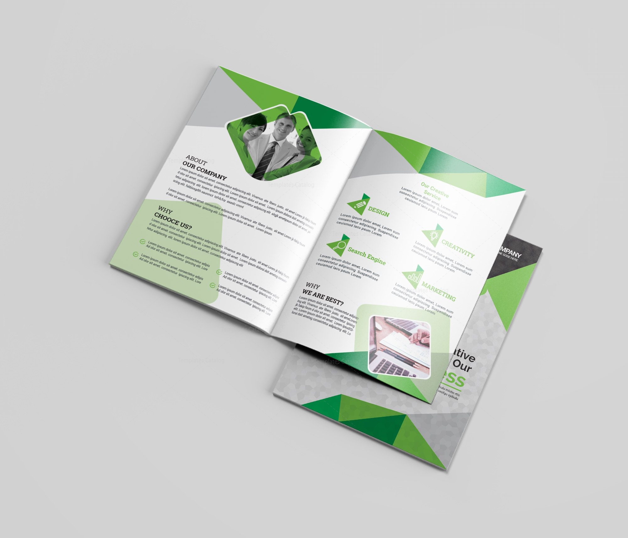 Dentist Bi-Fold Brochure Template · Graphic Yard | Graphic Templates Store