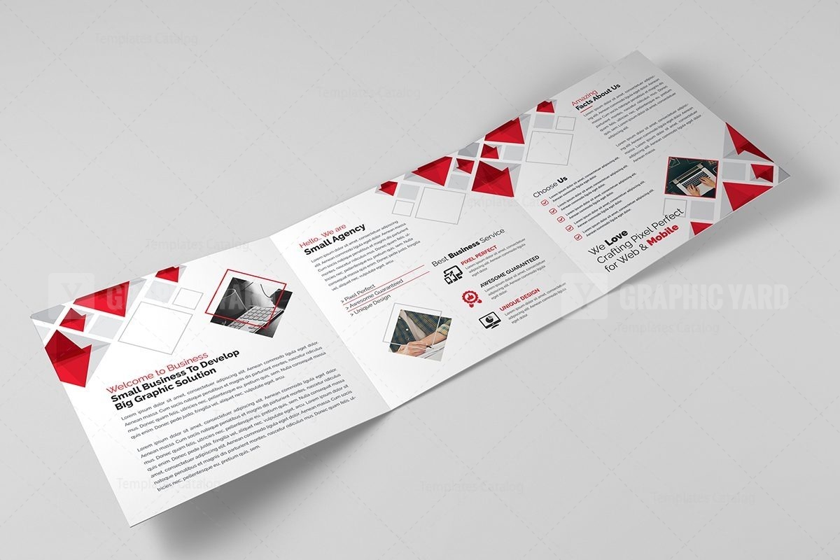 Eclipse Modern Tri-Fold Brochure Template · Graphic Yard | Graphic ...