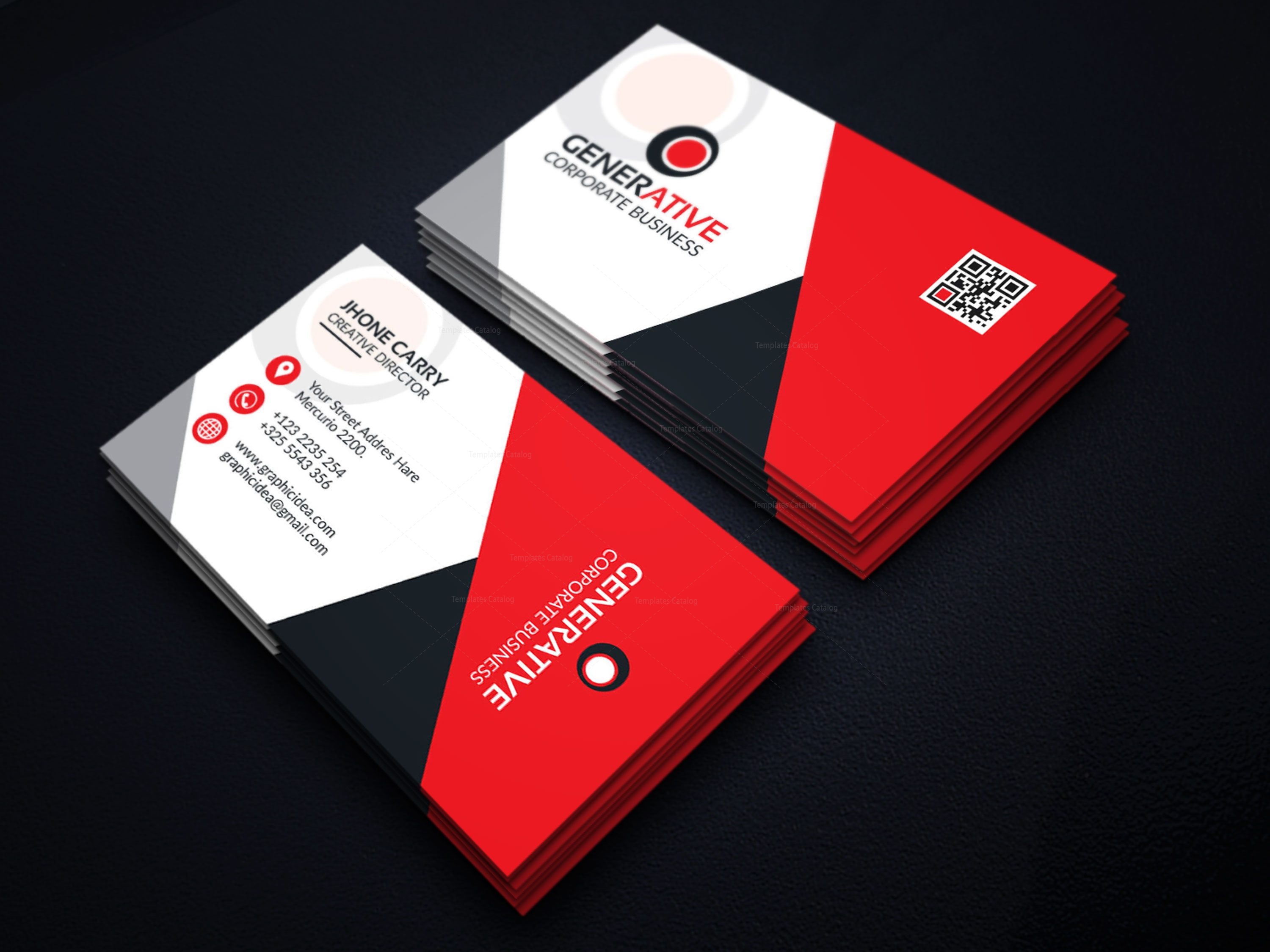 Eps Sleek Business Card Design Template · Graphic Yard 