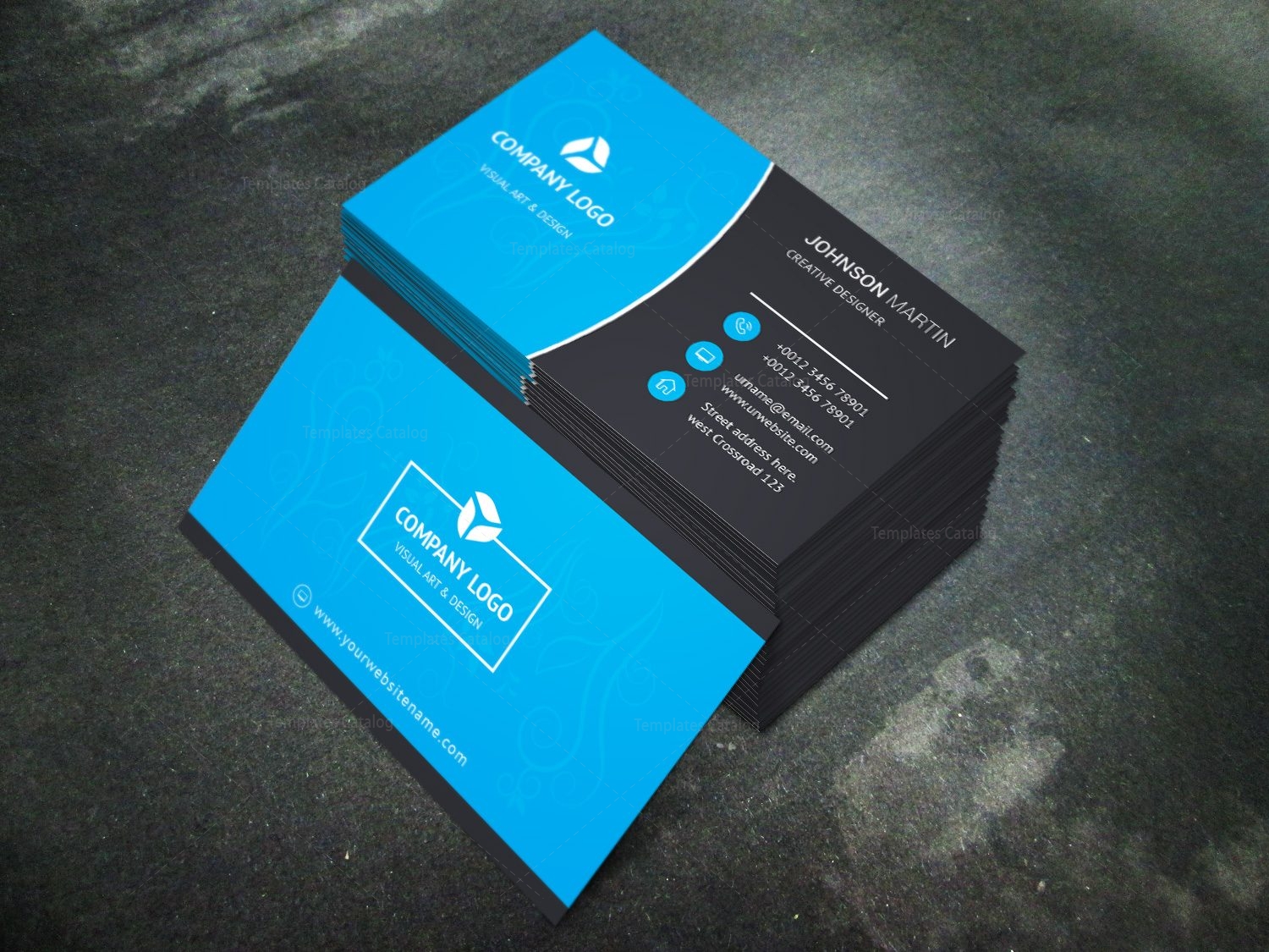 Inferno Modern Business Card Design Template · Graphic Yard | Graphic ...