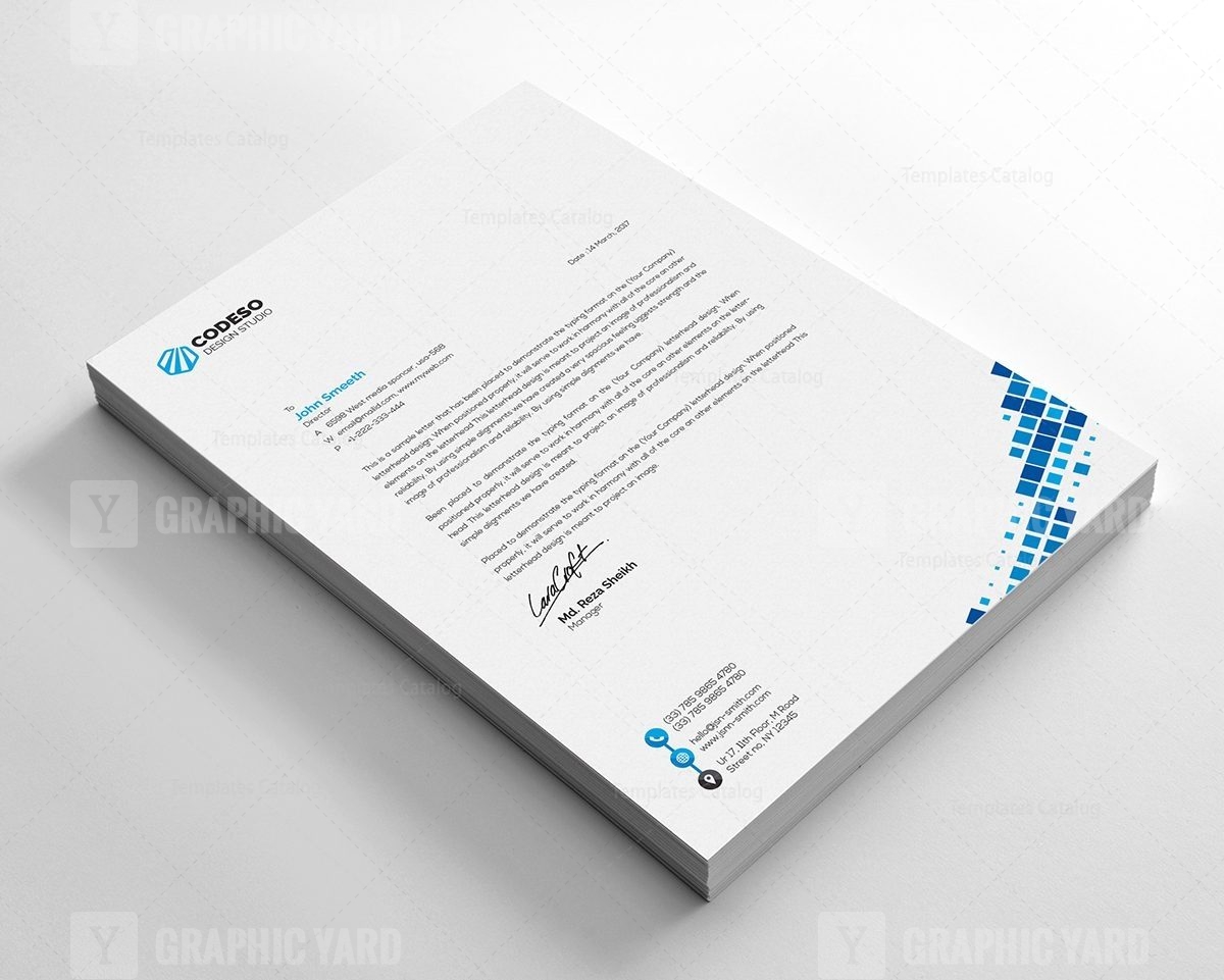 Letterhead Design Template · Graphic Yard | Graphic Templates Store