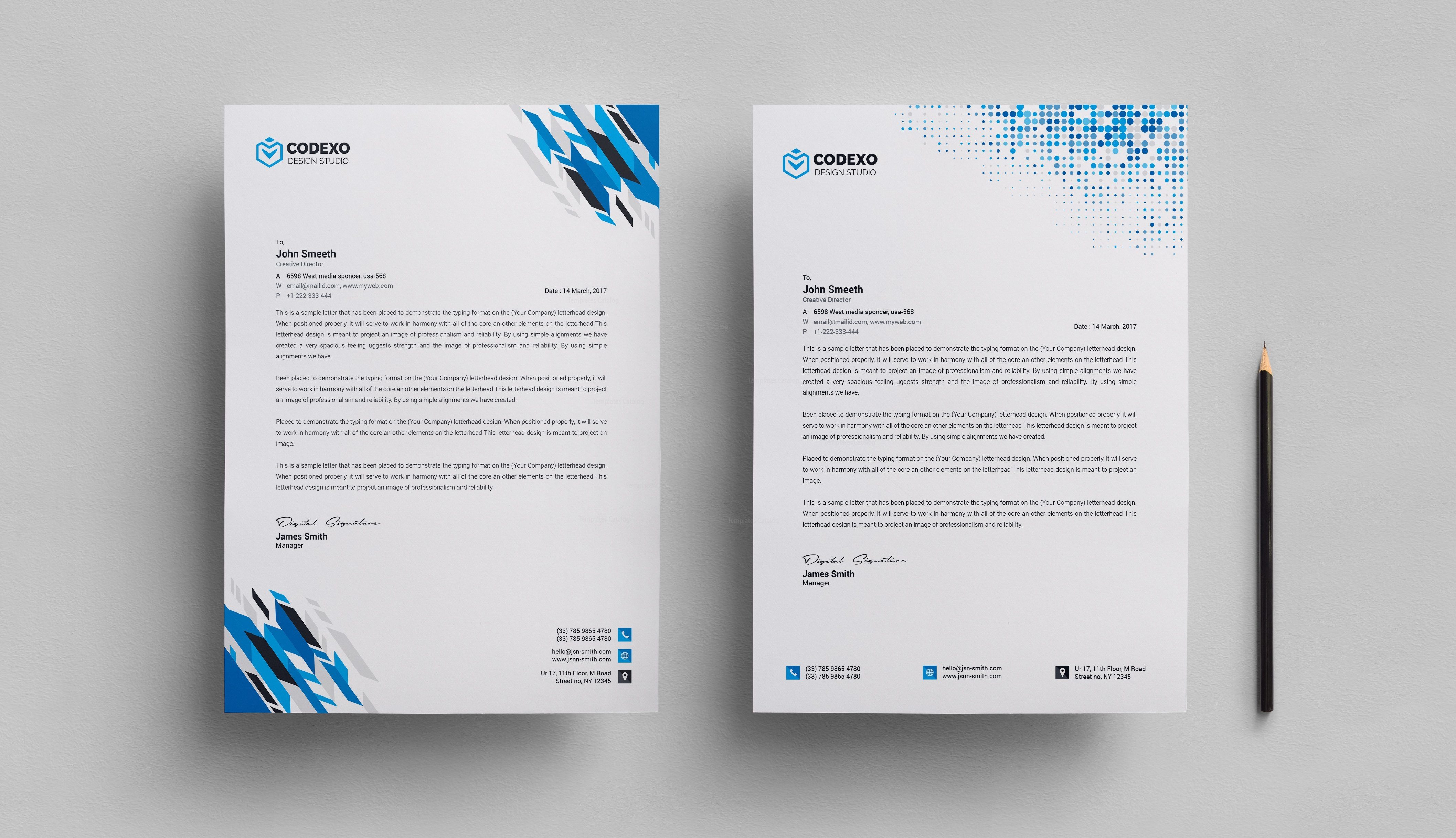 Letterhead Stationery Template · Graphic Yard | Graphic Templates Store