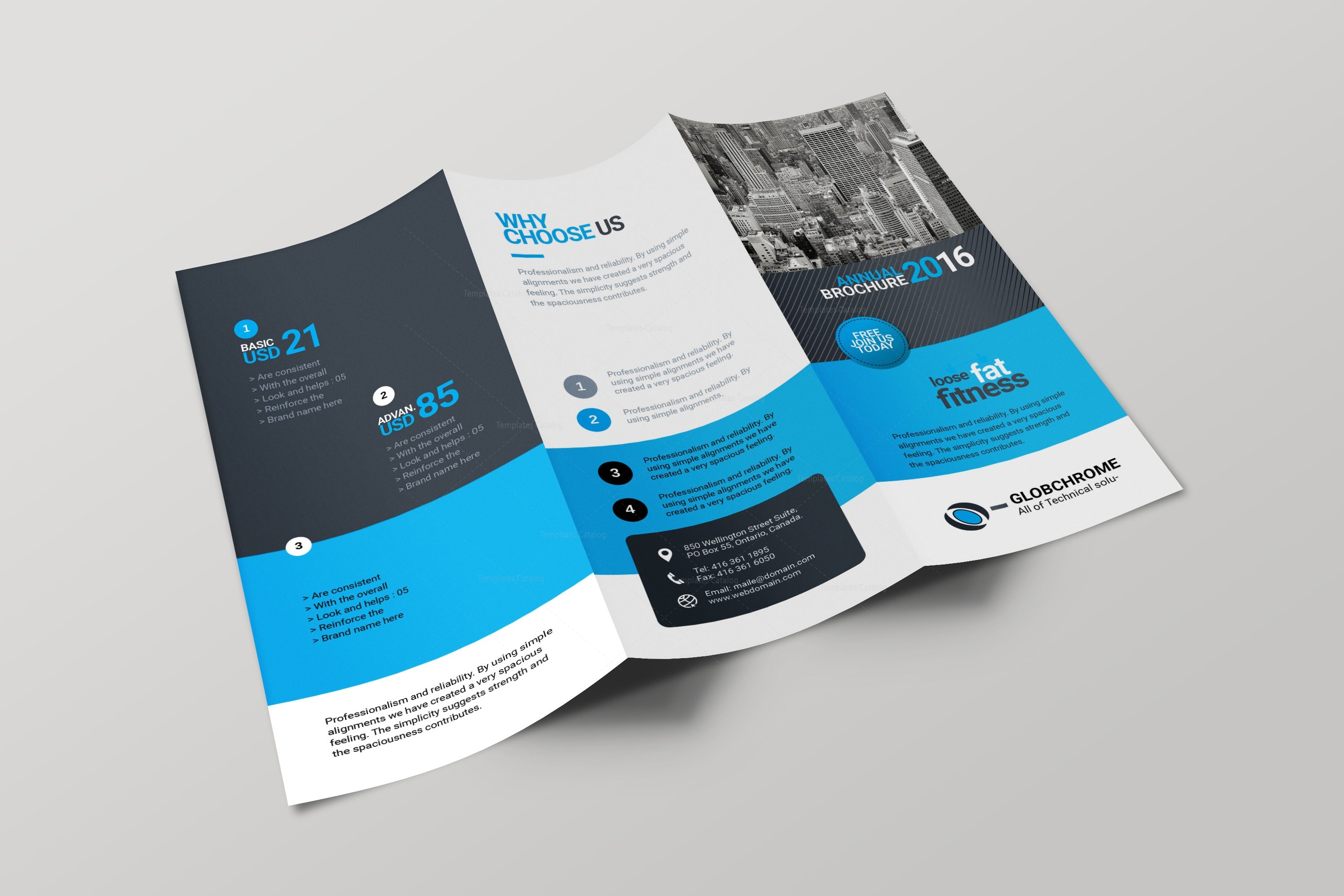 Lexington Corporate Creative Tri-fold Brochure · Graphic Yard | Graphic ...