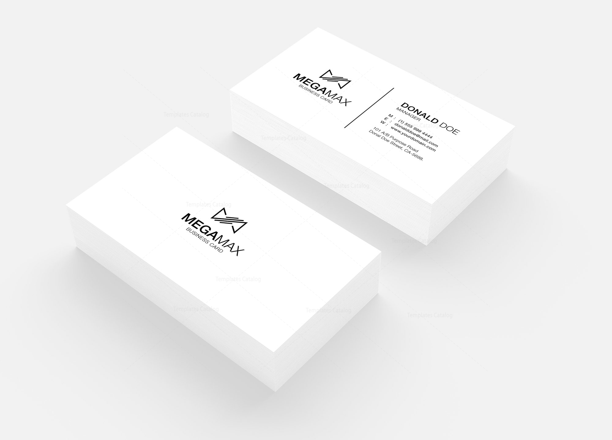 Minimal Black & White Business Card Design · Graphic Yard | Graphic ...