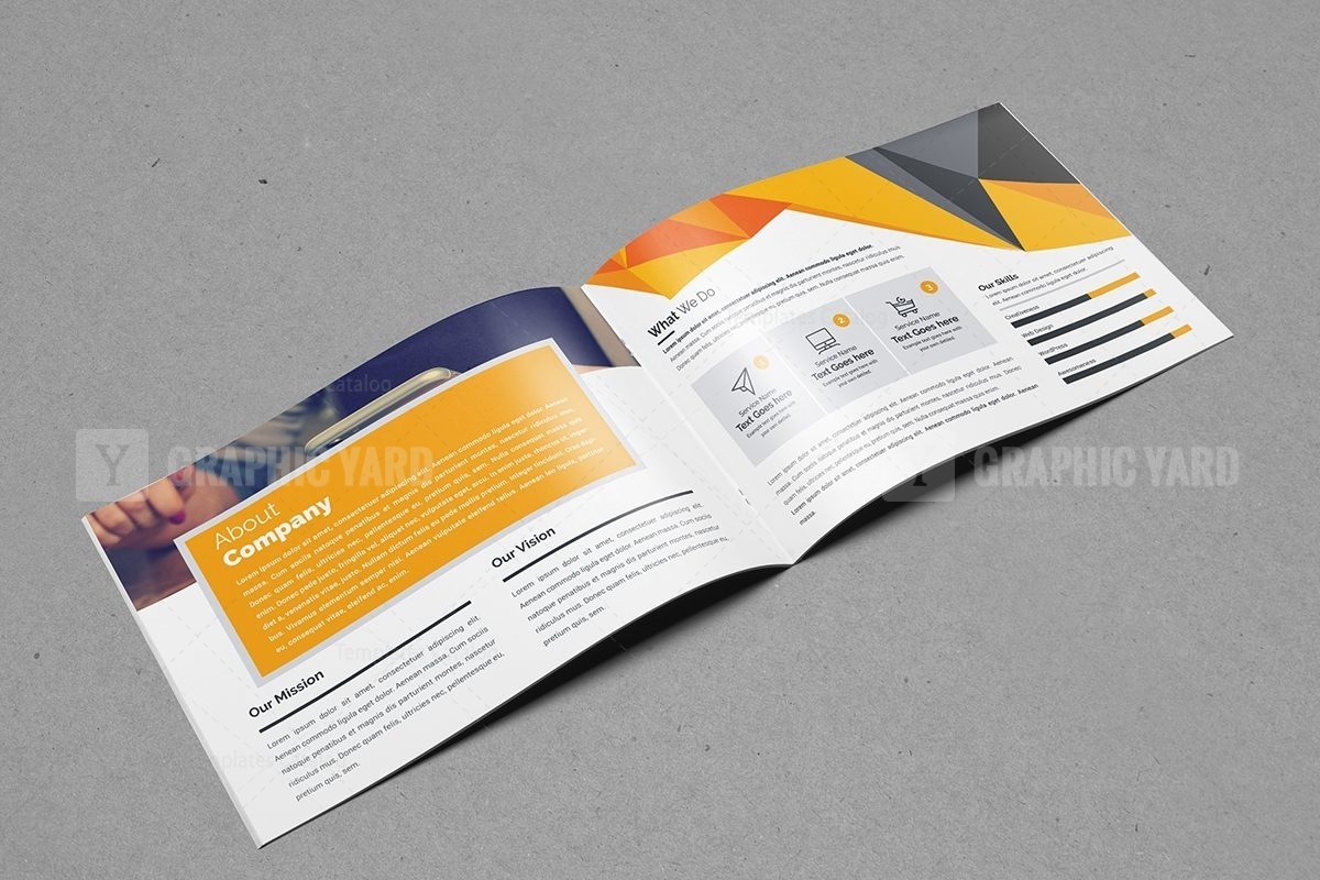 Modern Landscape Brochure Template 000552 · Graphic Yard | Graphic ...