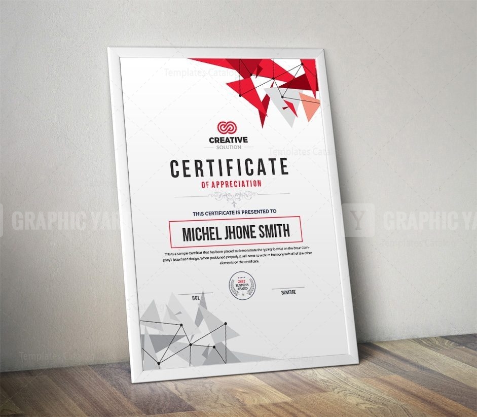 Modern Simple Certificate Template · Graphic Yard | Graphic Templates Store