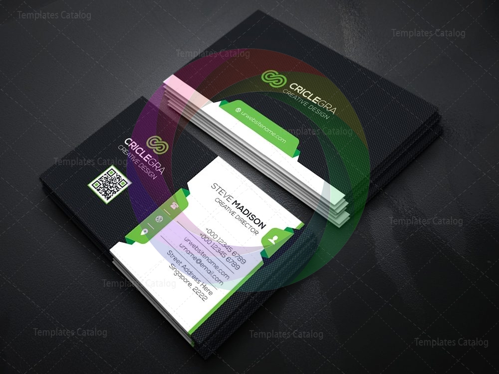 Modern Technology Business Card Template · Graphic Yard | Graphic ...