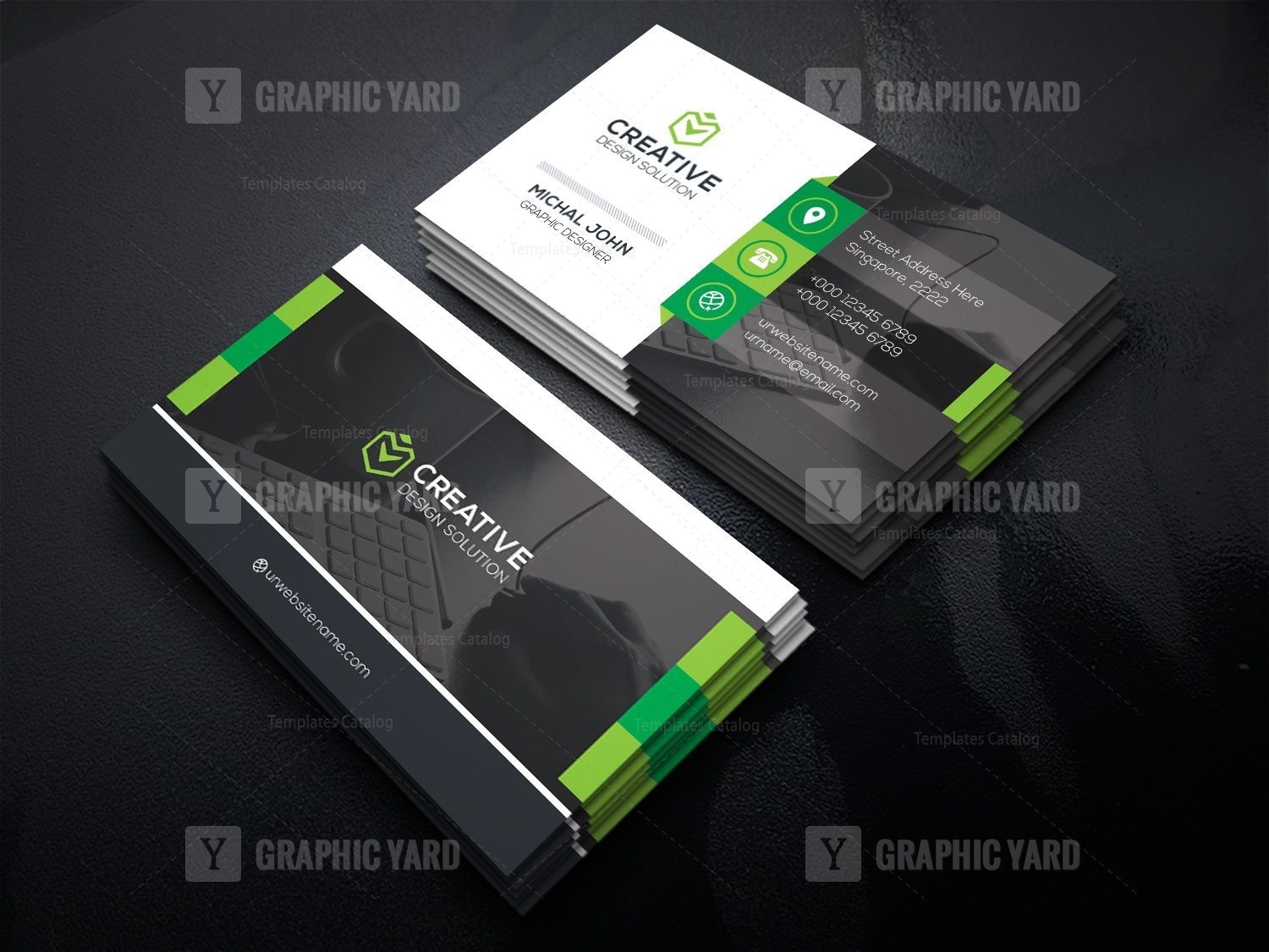 Office Business Card Template Card · Graphic Yard | Graphic Templates Store