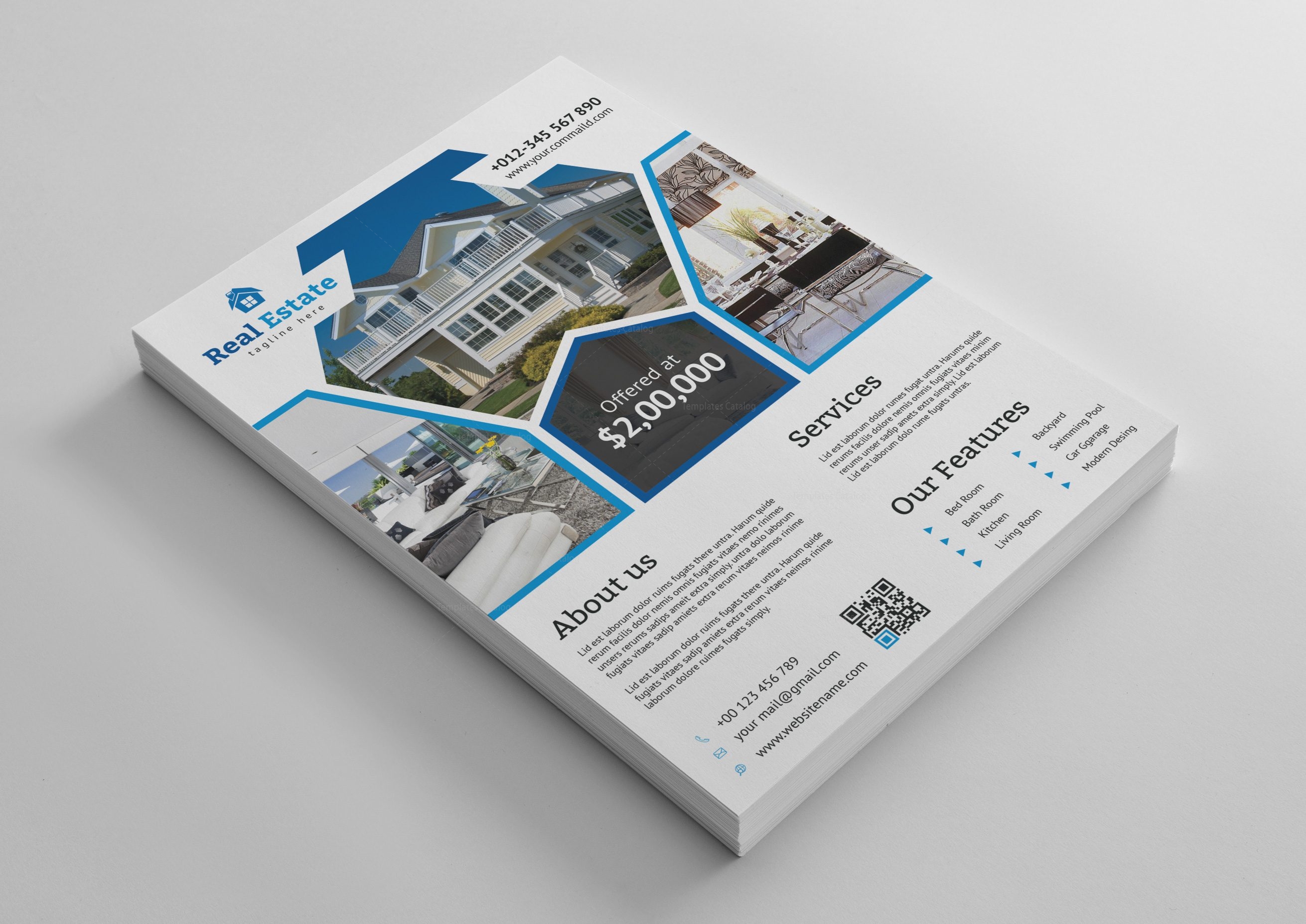 Premium Real Estate Flyer Design Template · Graphic Yard 