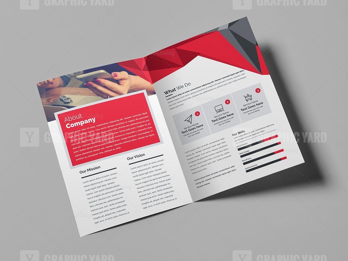 PSD Bifold Brochure · Graphic Yard | Graphic Templates Store