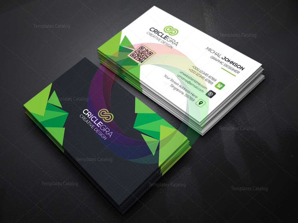 PSD Corporation Business Card Template · Graphic Yard | Graphic ...