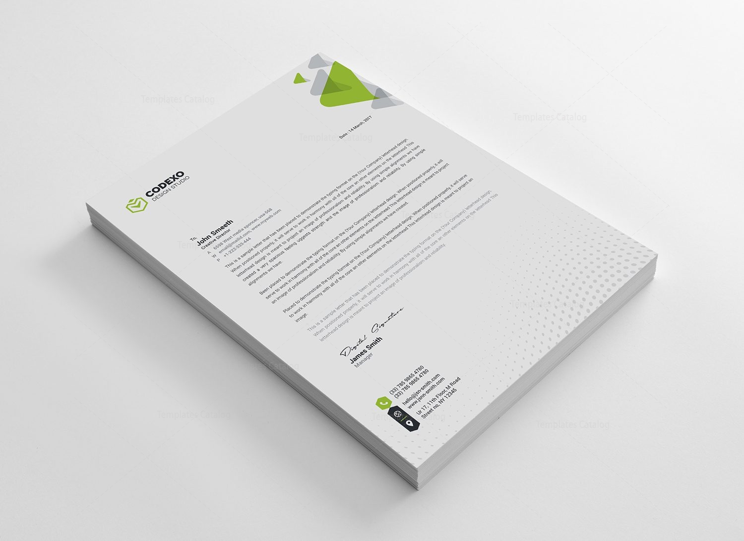 Rome Professional Corporate Letterhead Template · Graphic Yard ...