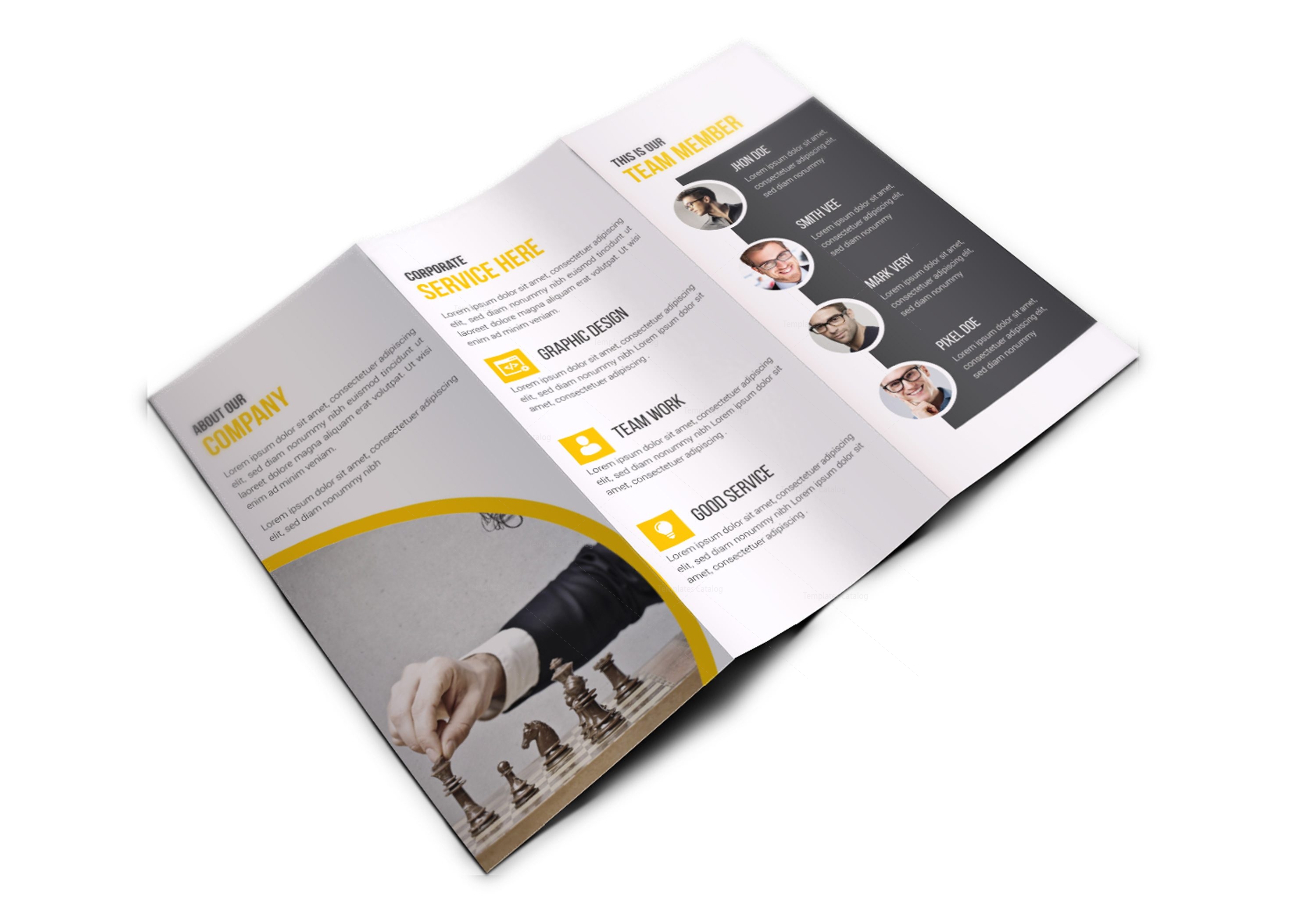 Stylish Corporate Creative Tri-fold Brochure · Graphic Yard | Graphic ...