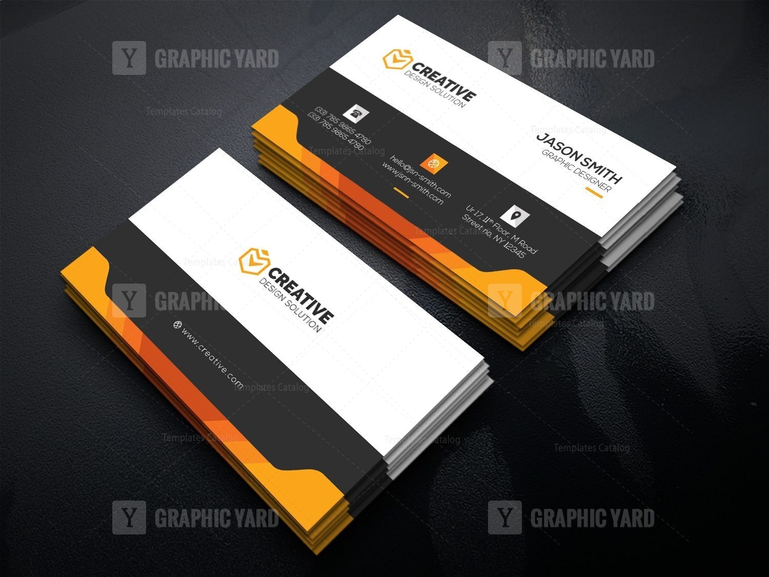 Sunning Business Card Template · Graphic Yard | Graphic Templates Store