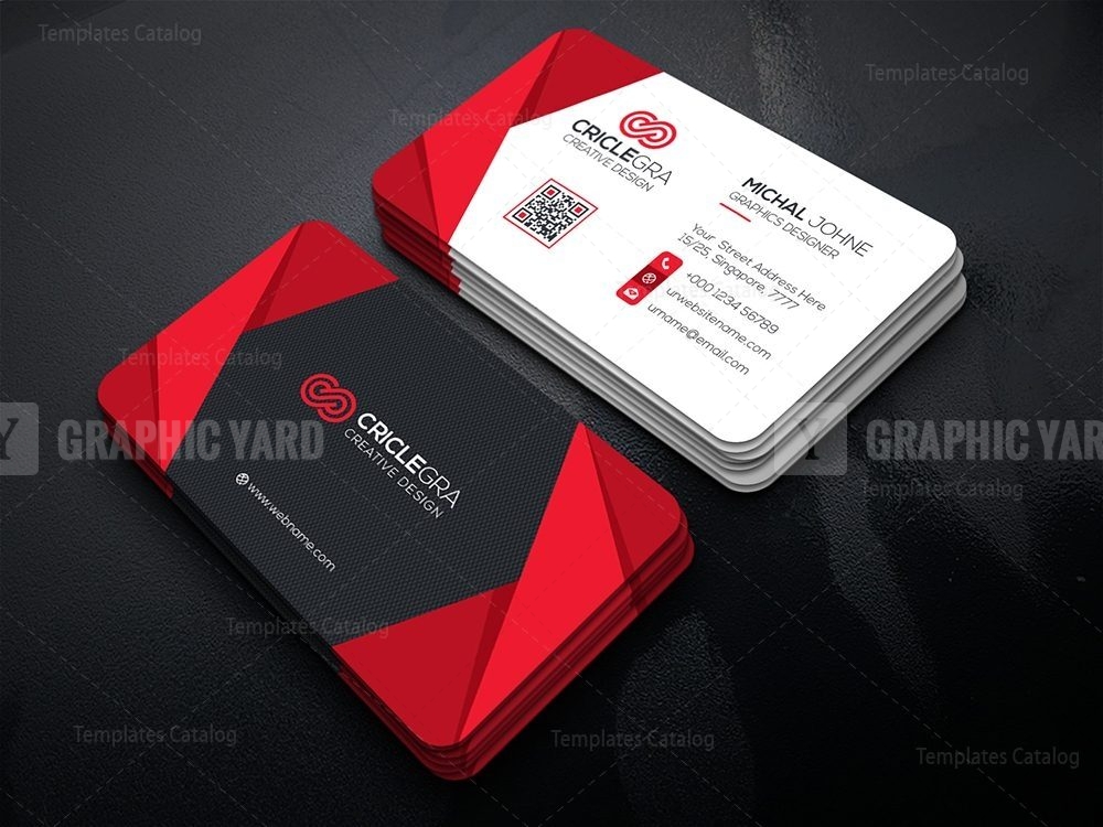 Visiting Card Template with Elegant Style · Graphic Yard | Graphic ...