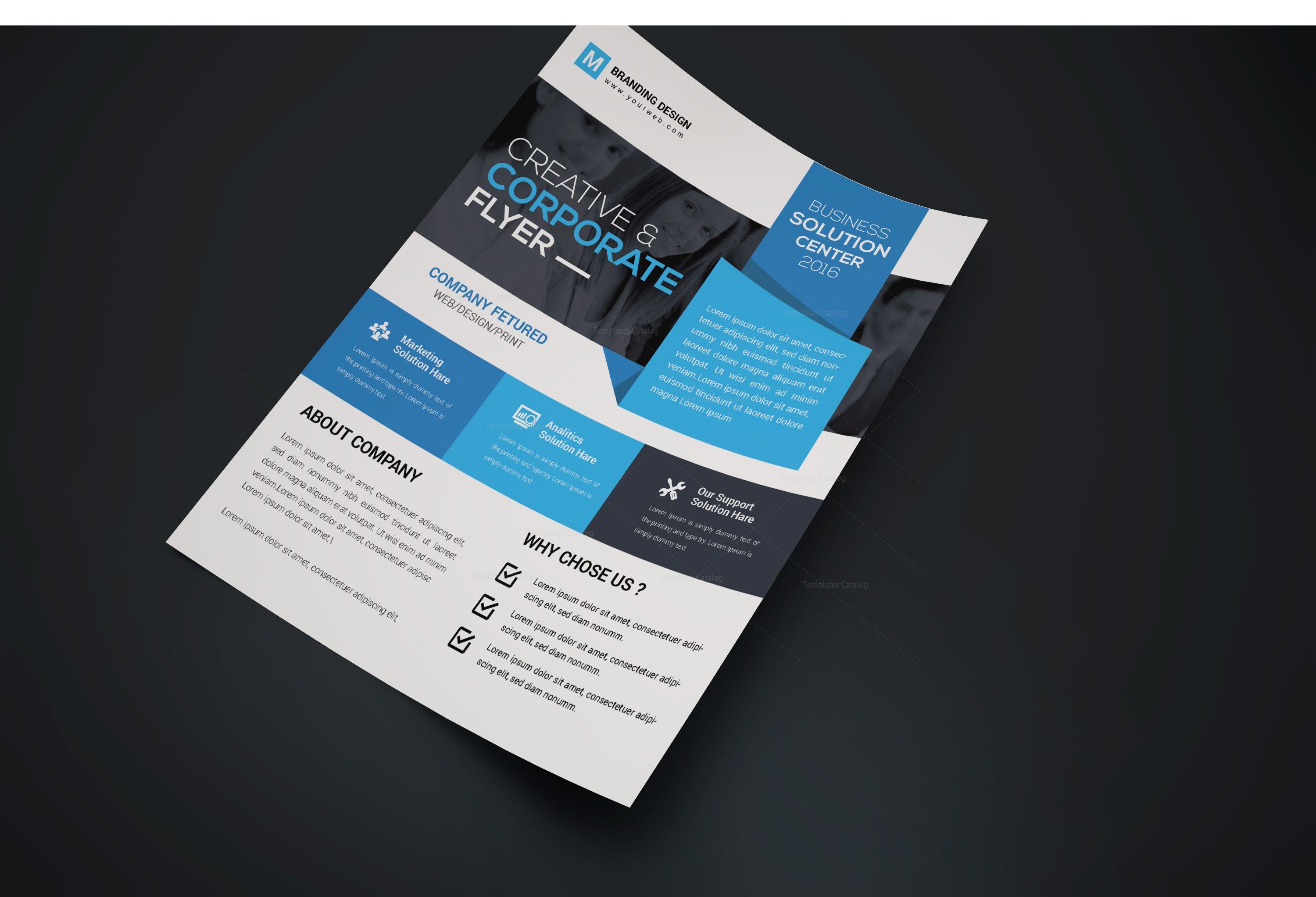 Vista Creative Business Flyer Design Template · Graphic Yard | Graphic ...