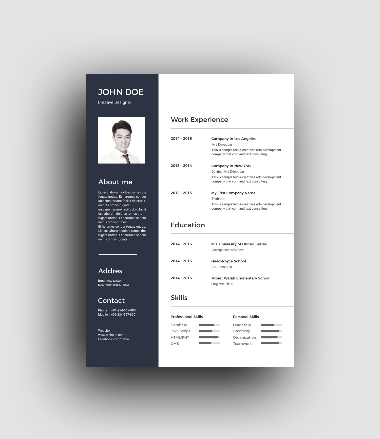 Classic White Resume · Graphic Yard