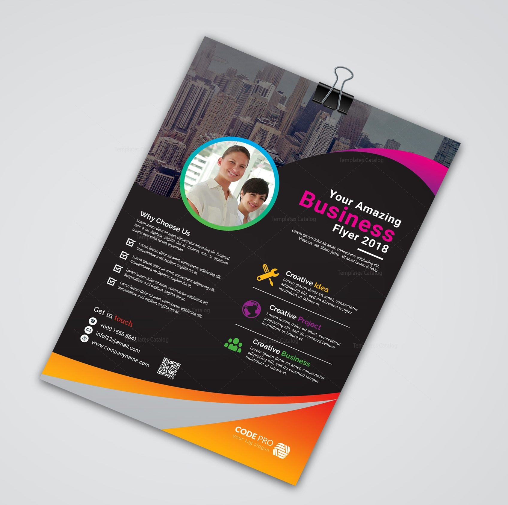 Caracas Creative Business Flyer Design Template Graphic Yard Graphic Templates Store