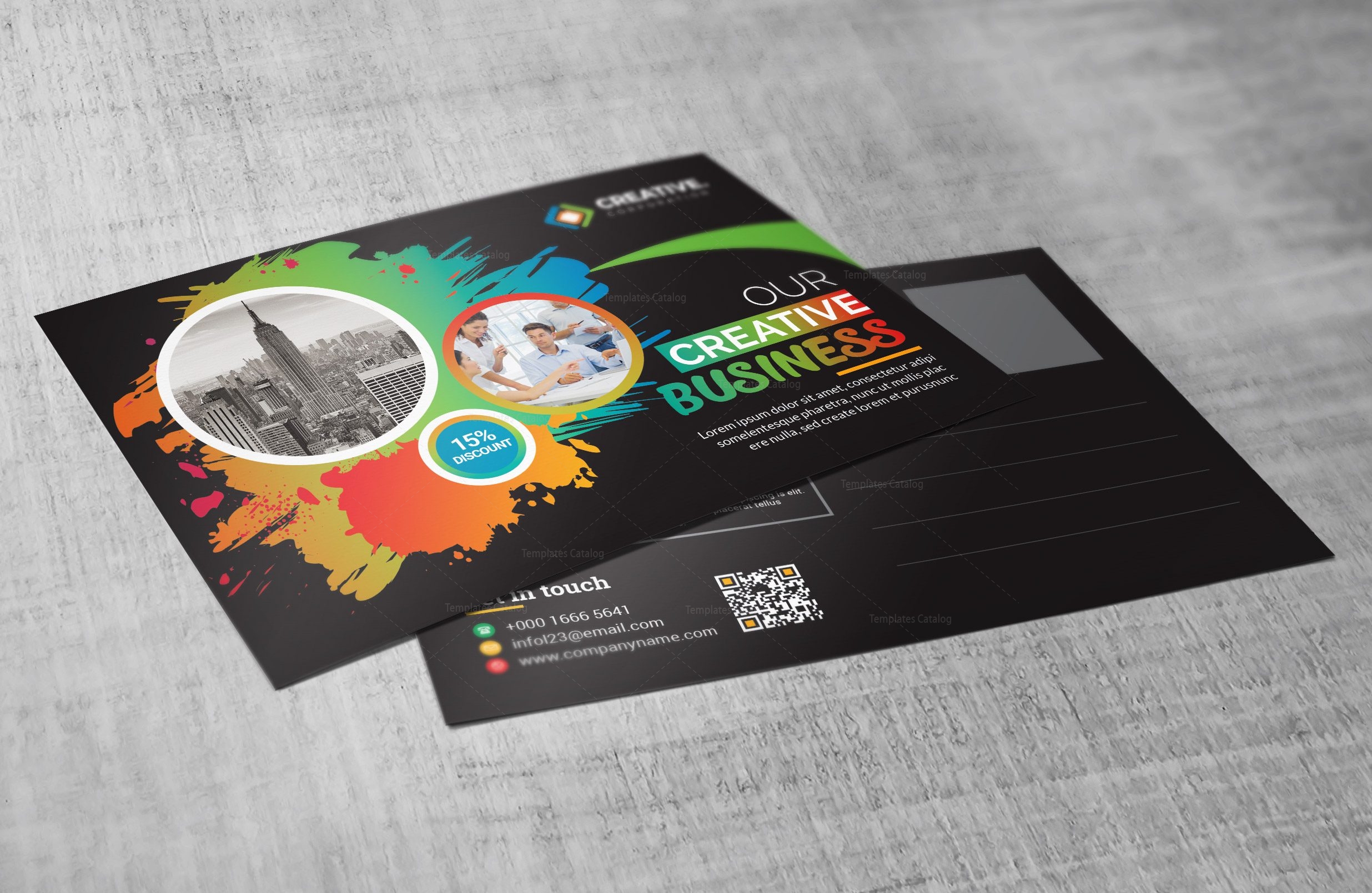 Creative Postcard Design Template Graphic Yard Graphic Templates Store Creative Postcard Design Template Graphic Yard Graphic Templates Store