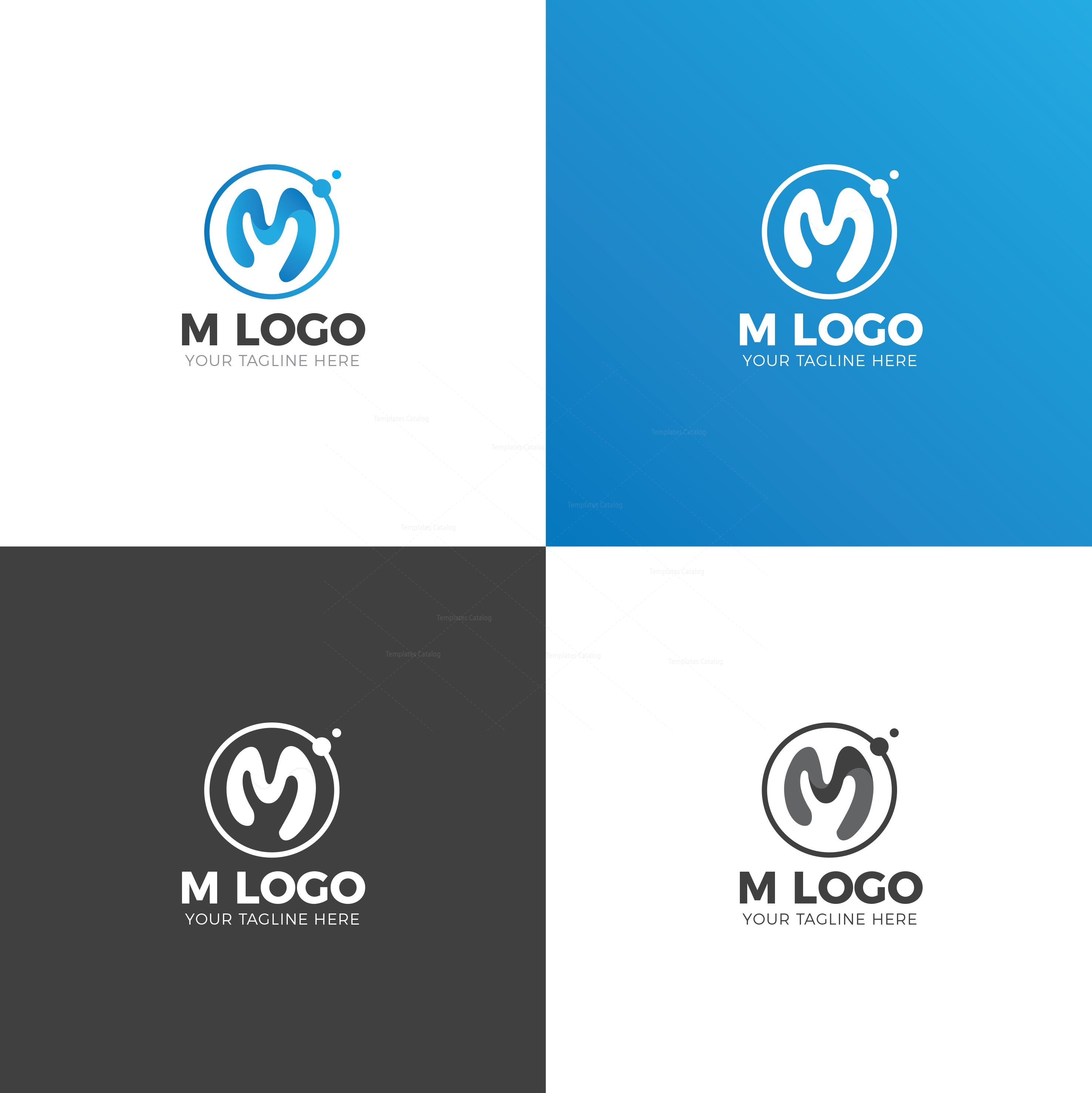 M Creative Logo Design Template Graphic Yard Graphic Templates Store