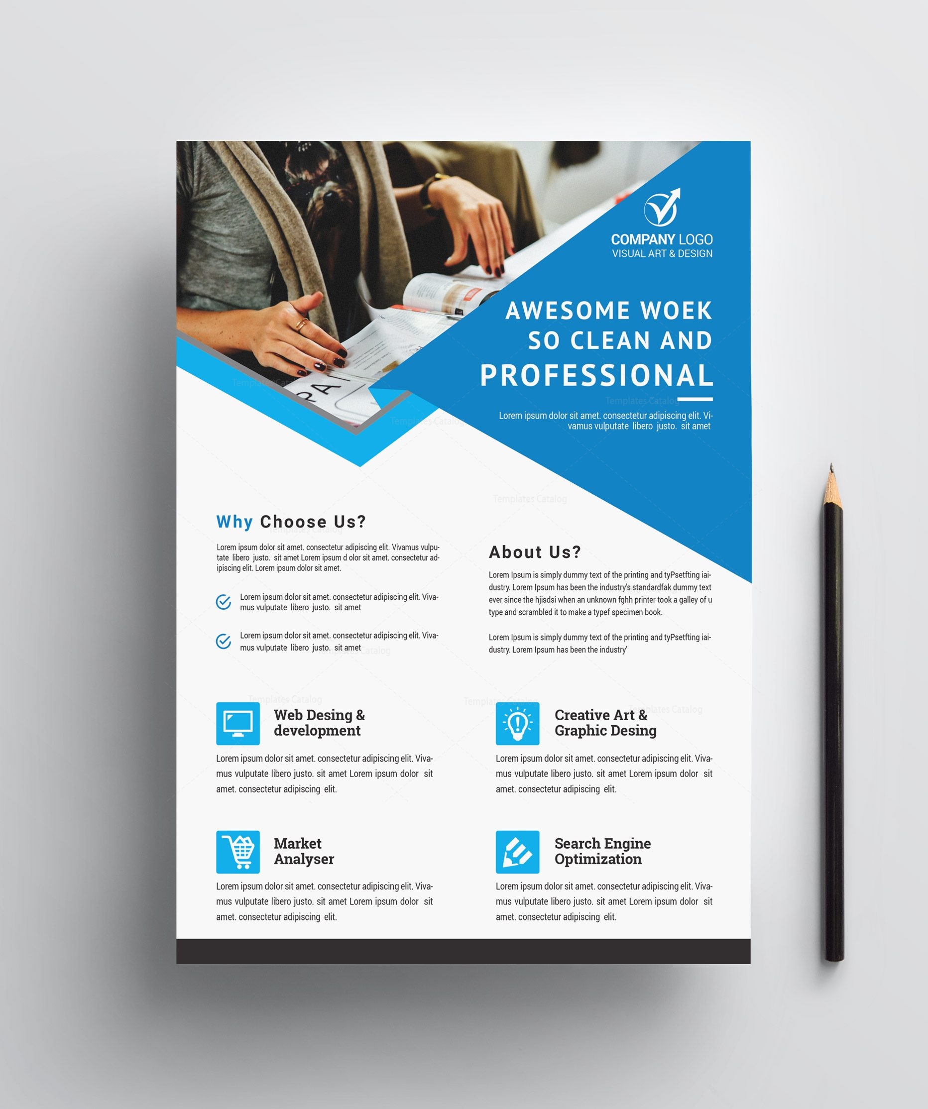 Professional Business Flyer Design · Graphic Yard | Graphic Templates Store